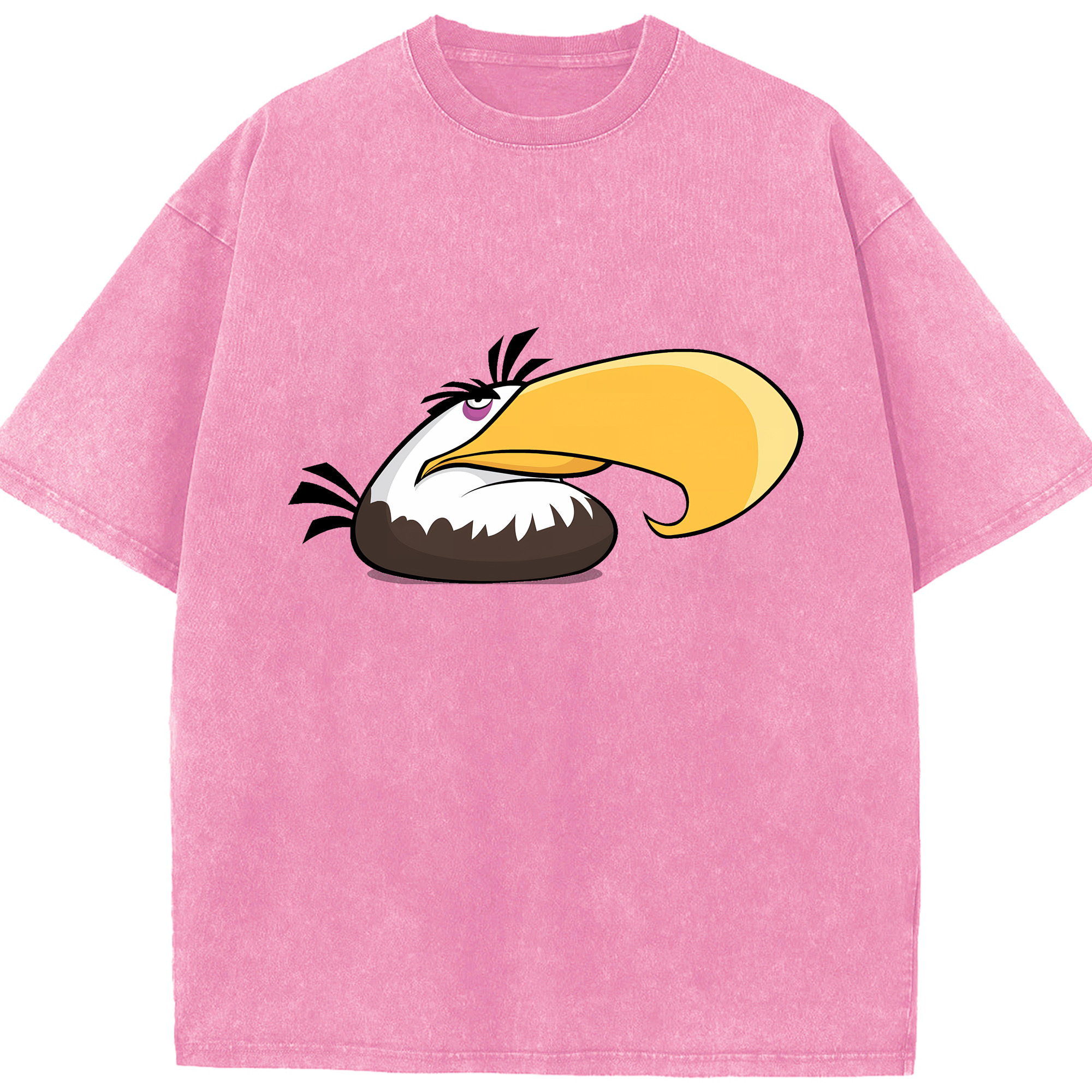 （画像用） Angry Birds アングリーバード 綿100% ヴィンテージ風 半袖Tシャツ（フロントプリント）